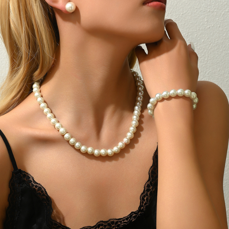 Parure perle chic