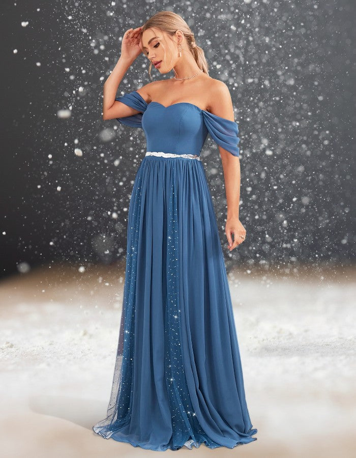 Robe Cocktail Mariage Bleu femme