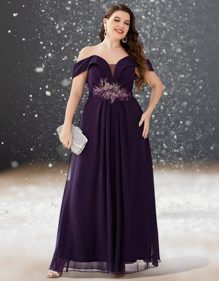 Robe Cocktail Mariage Violet femme