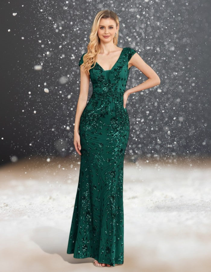 Robe de Cocktail pour Mariage Chic Longue