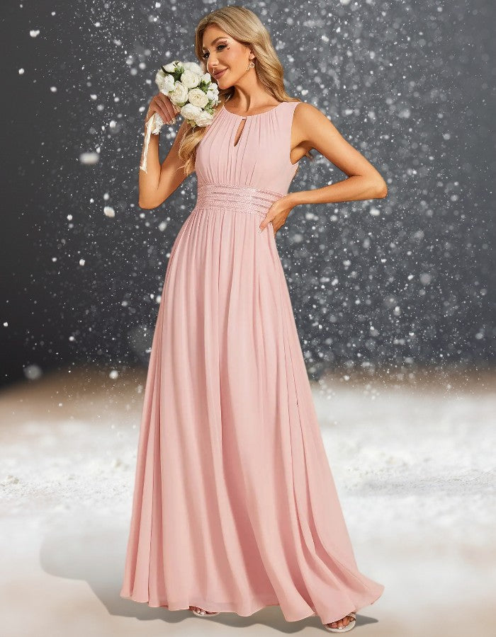 Robe cocktail mariage rose