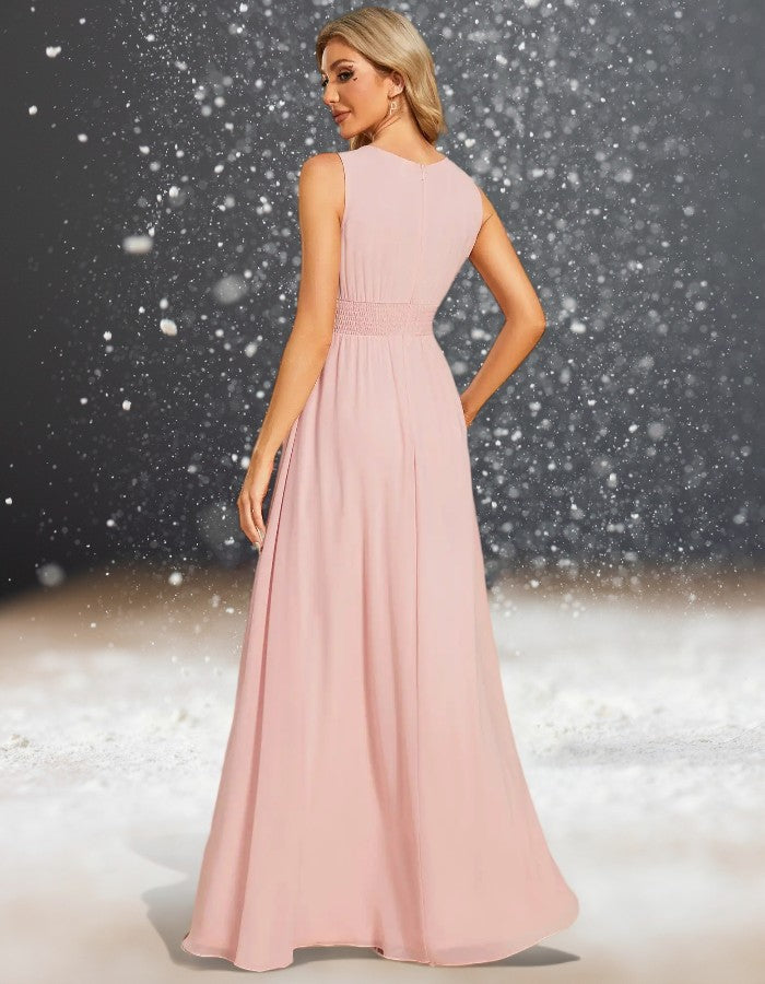Robe cocktail mariage rose