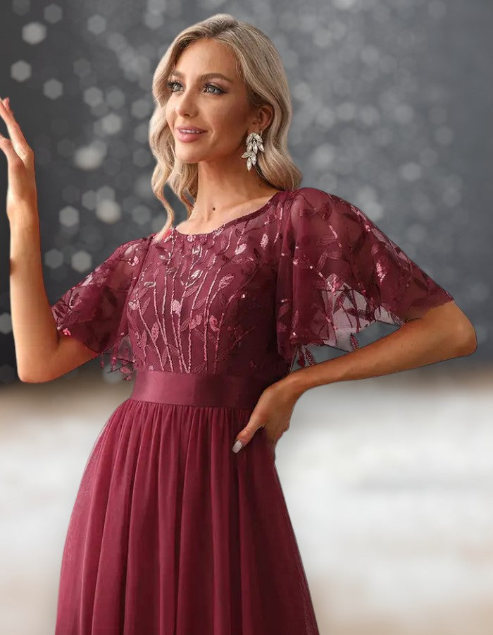 Robe cocktail online rouge