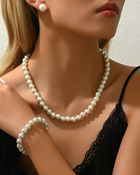 Parure perle chic