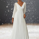 Robe Blanche Cocktail Cérémonie de Mariage face