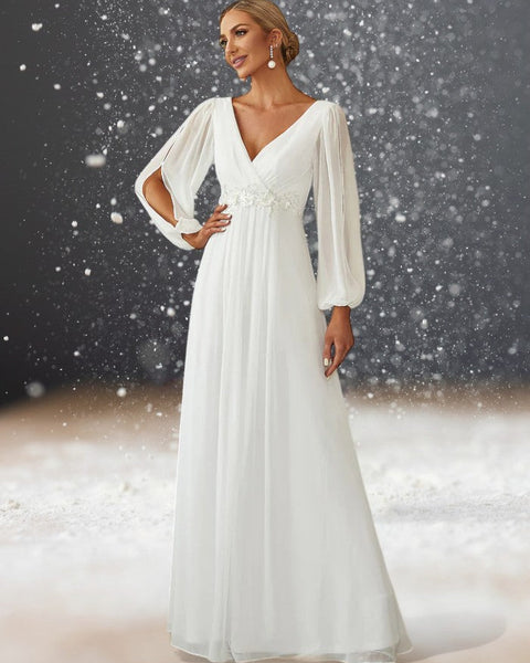 Robe Blanche Cocktail Cérémonie de Mariage