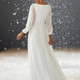 Robe Blanche Cocktail Cérémonie de Mariage dos