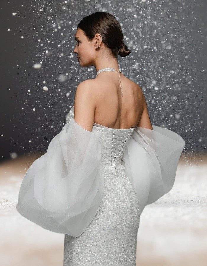 Robe Bustier Cocktail Mariage côter