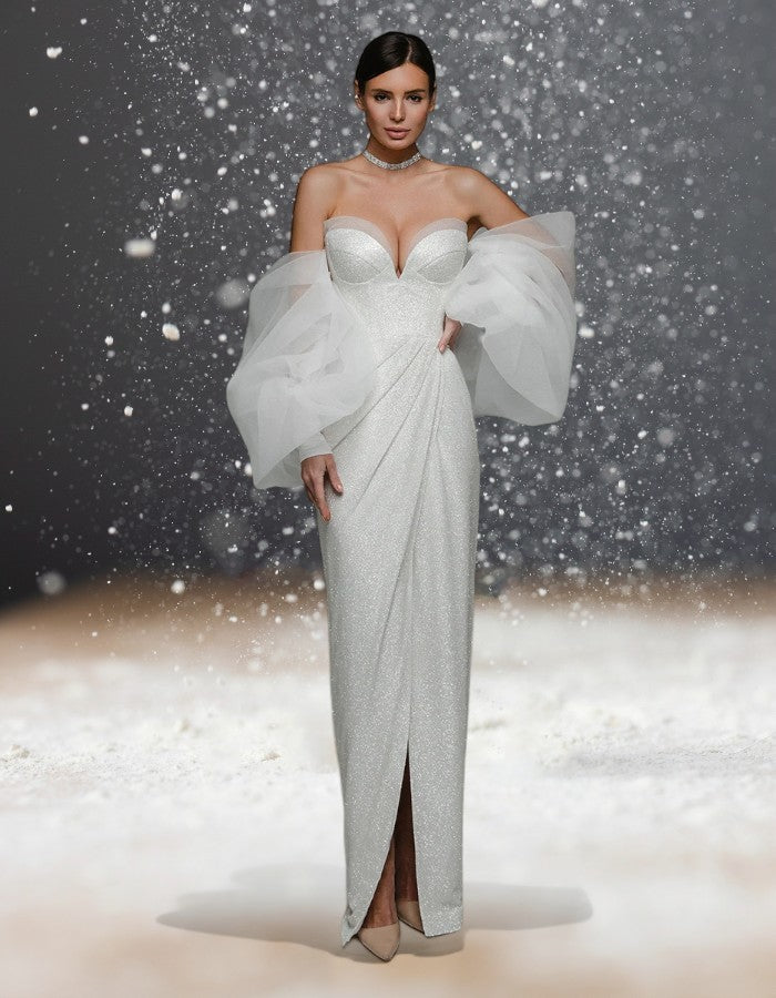 Robe Bustier Cocktail Mariage