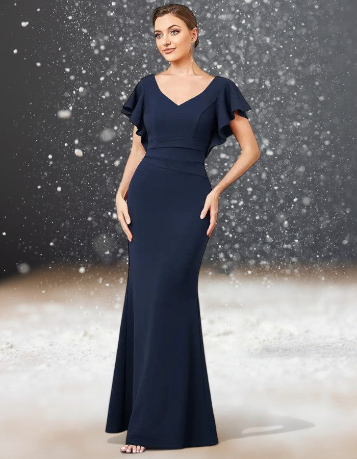 Robe Cocktail Mariage 2023 bleu marine