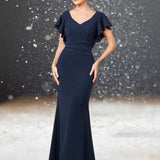 Robe Cocktail Mariage 2023 bleu marine