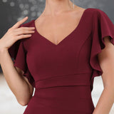 Robe Cocktail Mariage Automne décolter