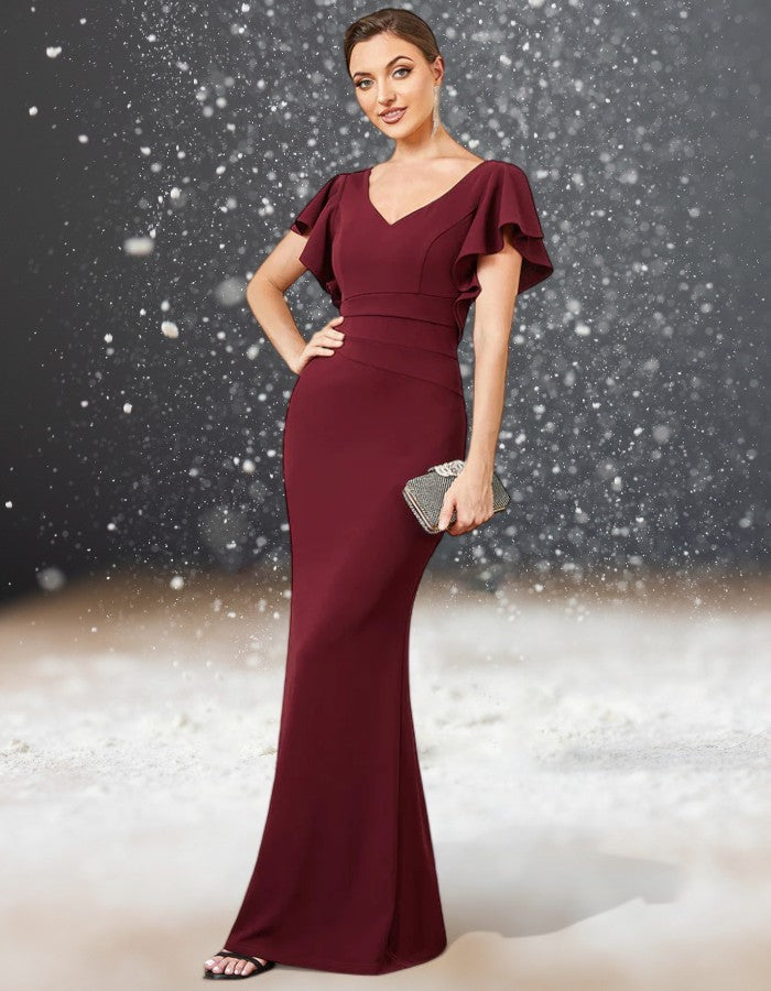 Robe Cocktail Mariage Automne longue
