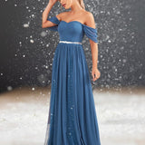 Robe Cocktail Mariage Bleu femme