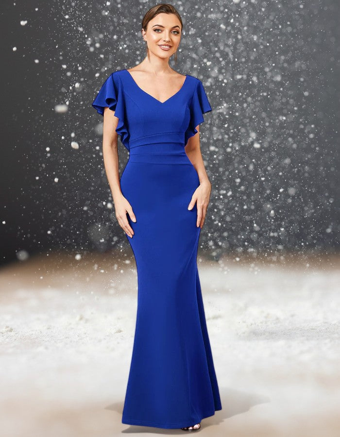 Robe Cocktail Mariage Bleu Roi