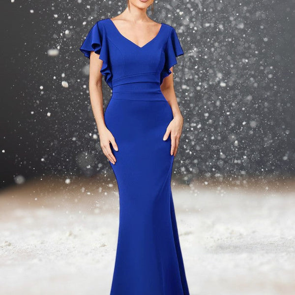 Robe Cocktail Mariage Bleu Roi