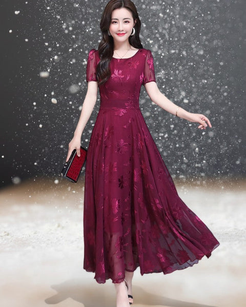 Robe Cocktail Mariage Bordeaux