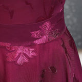 Robe Cocktail Mariage Bordeaux détails