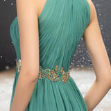 Robe Cocktail Mariage Turquoise détails dos