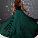Robe Cocktail Mariage Vert Sapin femme