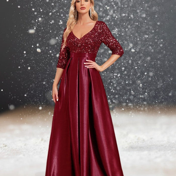 Robe Cocktail Satin Cérémonie Mariage