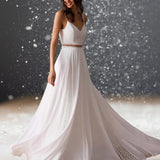 Robe de Cocktail Blanche pour Mariage