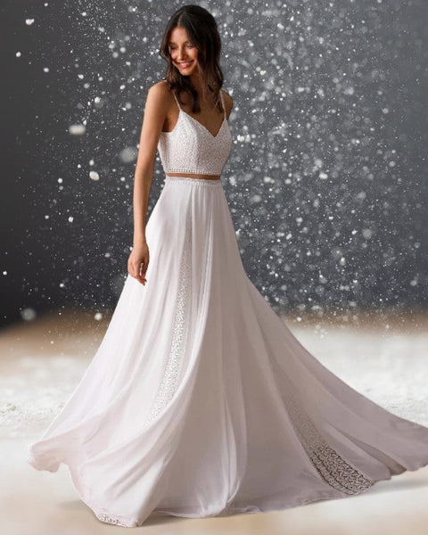 Robe de Cocktail Blanche pour Mariage