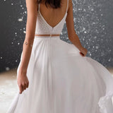 Robe de Cocktail Blanche pour Mariage boho