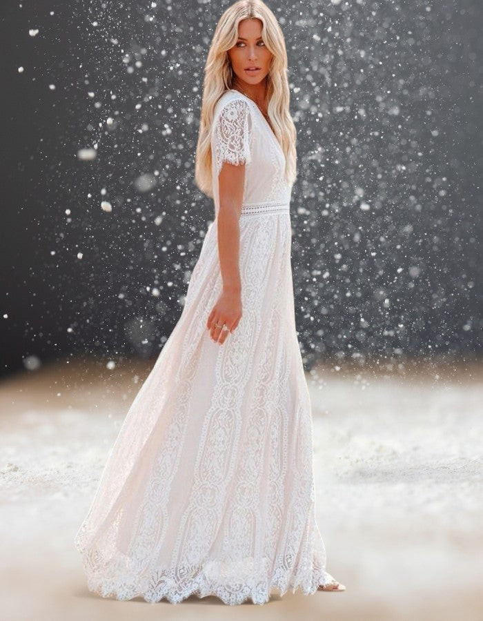 Magnifique Tenue Blanche Mariage Robe De Soirée Emine Blanche