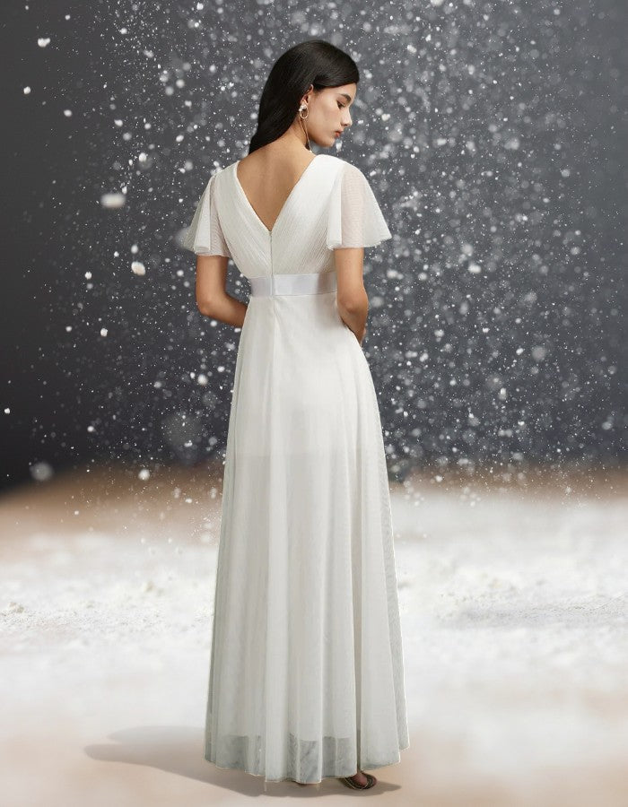 Robe de Cocktail pour Mariage Chic 2020 dos