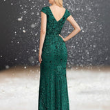 Robe de Cocktail pour Mariage Chic Longue de dos