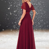 Robe Rouge Cocktail Mariage dos